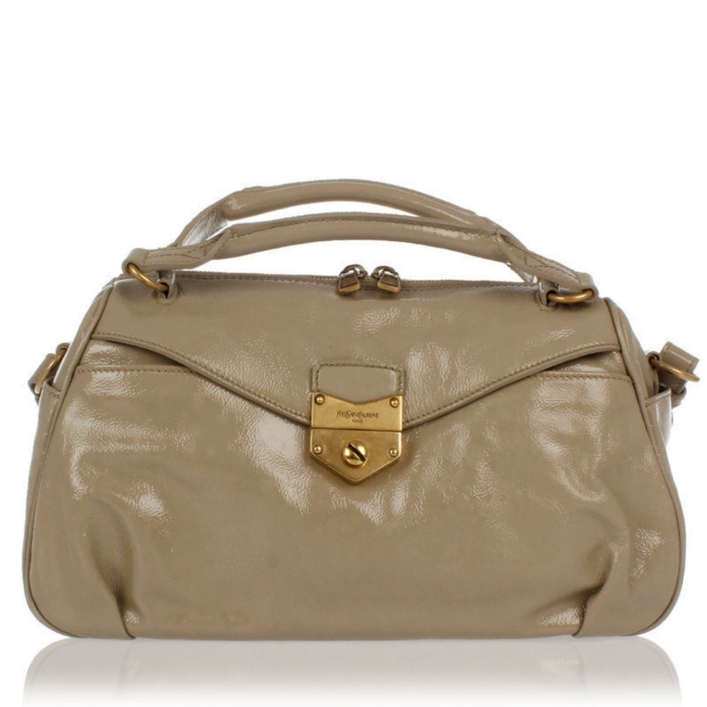 YSL dandy patent leather tote bag